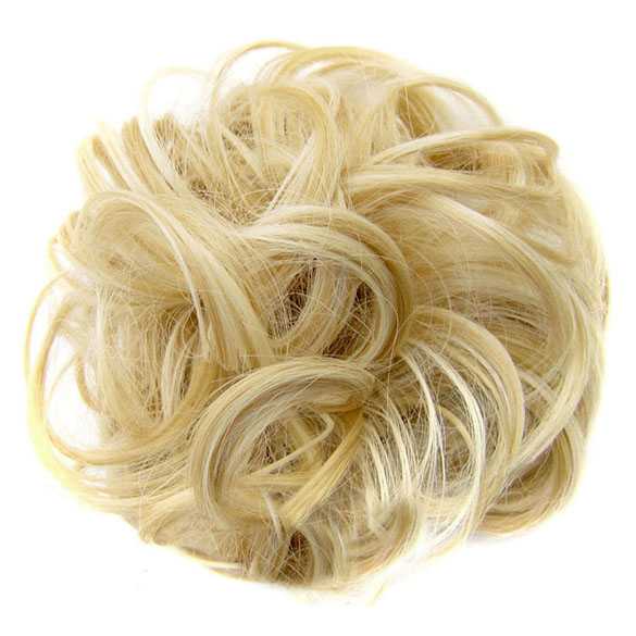 Haar scrunchie met elastiek blondmix kleur 22H613