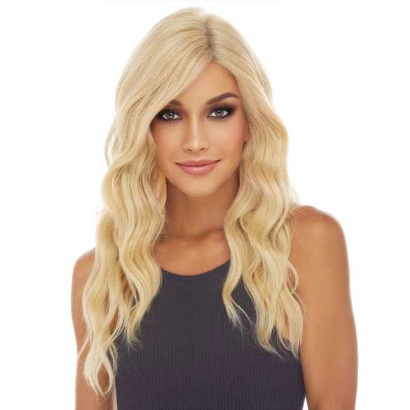 Pruik Aubrey lichtblond haar monofilament top swiss lace front