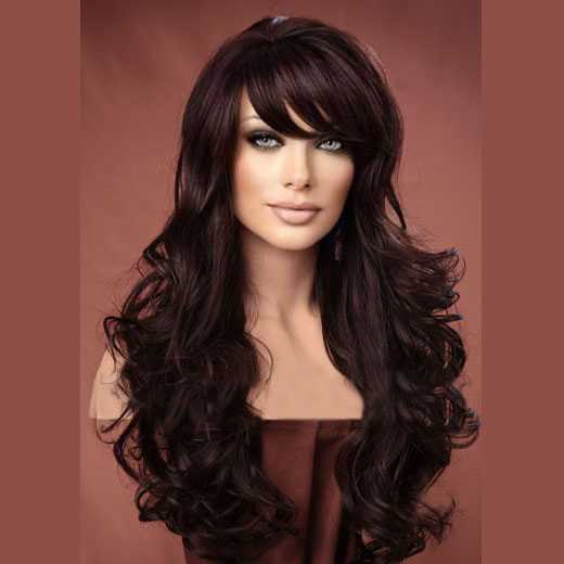 Pruik mix met echt haar model Noelle kleur 4