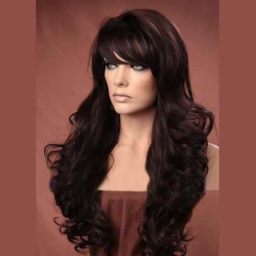 Pruik mix met echt haar model Noelle kleur 4
