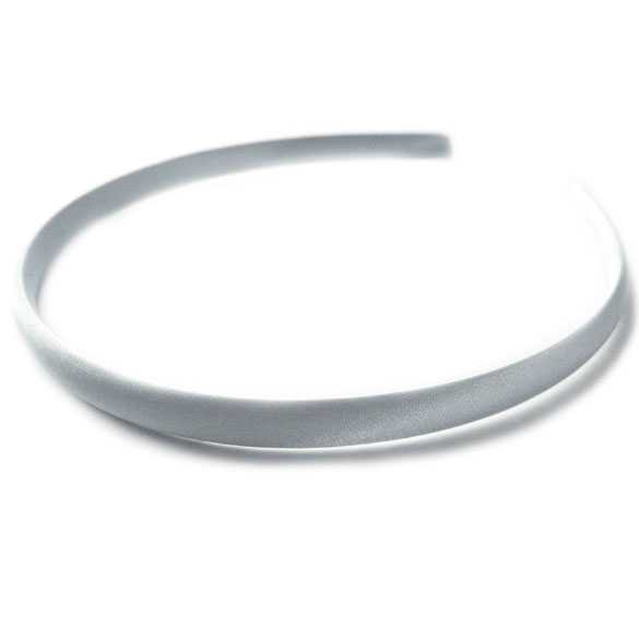 Diadeem / haarband satijn zilver