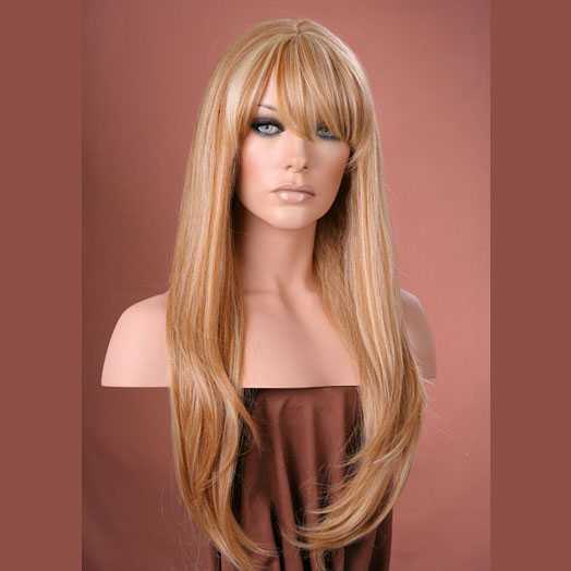 Pruik mix met echt haar model Trisha kleur F27-613