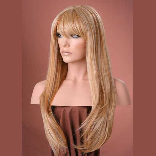 Pruik mix met echt haar model Trisha kleur F27-613