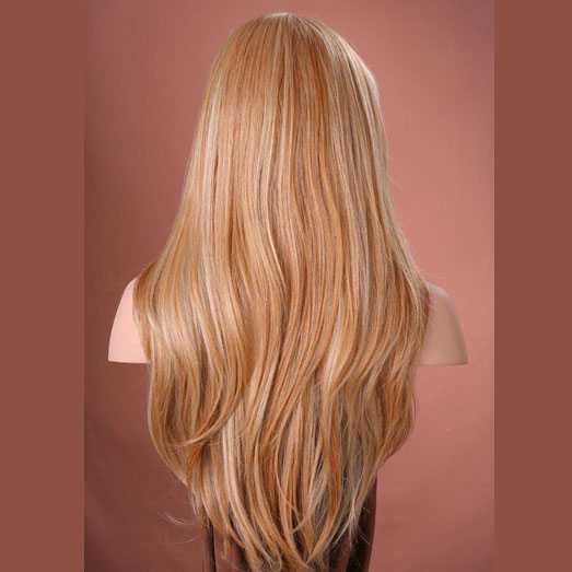 Pruik mix met echt haar model Trisha kleur F27-613