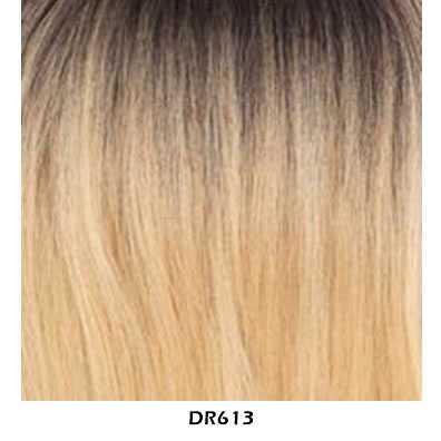 Lace pruik mix met echt haar superlang met slagen model Bridget