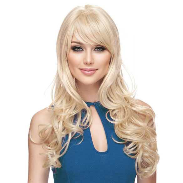 Pruik mix met echt haar model Noelle kleur 613
