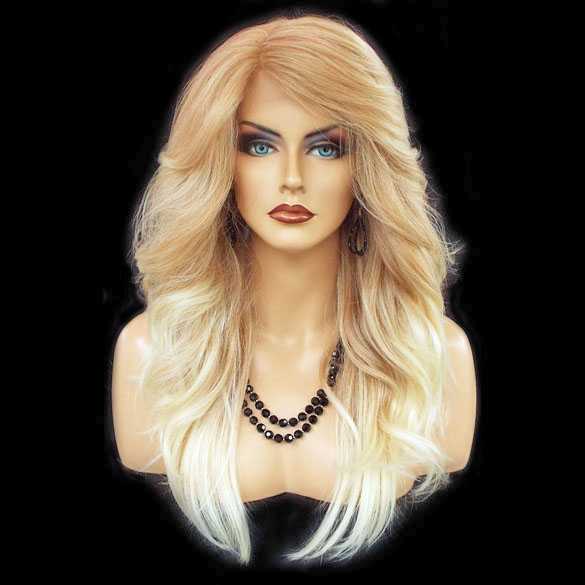 X-MAS SALE : Lace pruik lang haar model Elise kleur T27-613