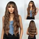 Pruik lang haar caramelmix met wave slagen Kenza