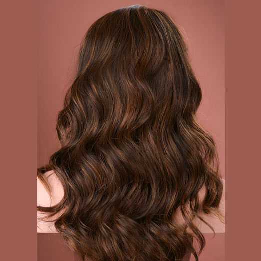 Pruik mix met echt haar model Waverly kleur MF4-30