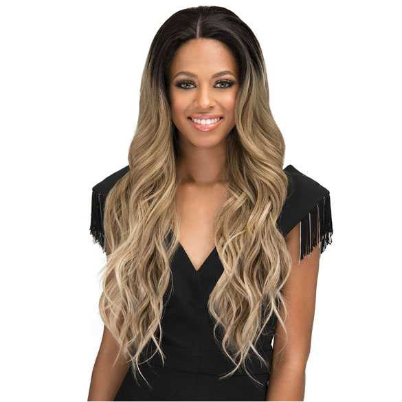 Bobbi Boss swiss lace front pruik met lang haar in blondmix model Eris