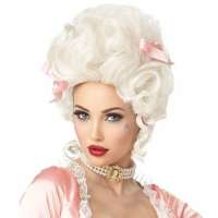 Luxe pruik witblond Marie Antoinette
