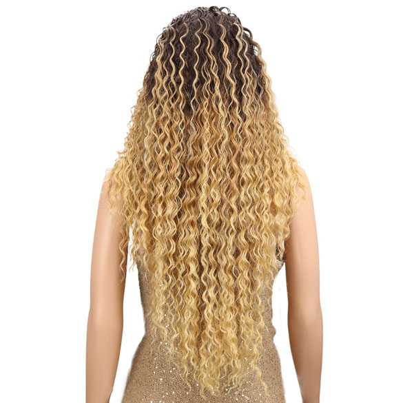 Sexy swiss lace front pruik lang golvend haar model Kelly