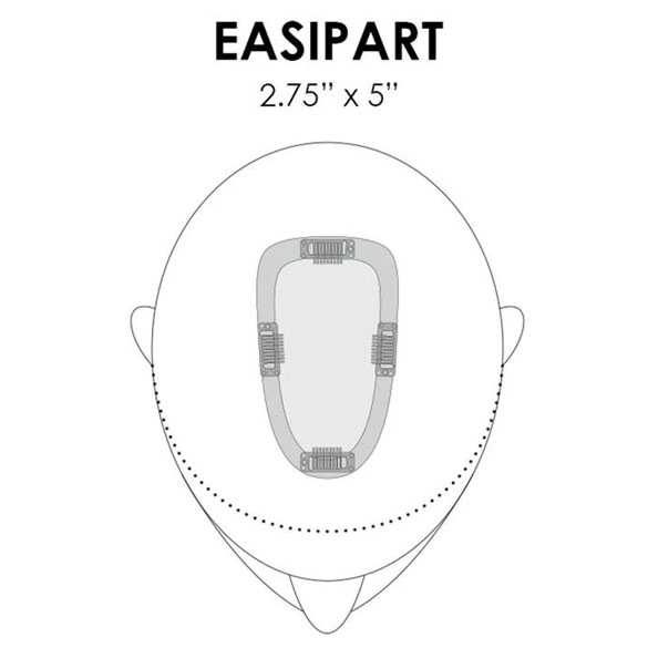 Haartopper : Jon Renau EasiPart HD 8 inch kleur 24B-27CS10
