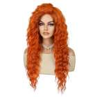 Merida pruik met lang wild oranje haar model 9618