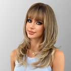 Pruik lang roomblond haar in laagjes model Mayke Pruik lang roomblond haar in laagjes model Mayke
