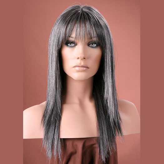 Pruik halflang steil haar in laagjes model Jewel kleur 44