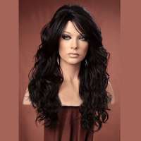 Pruik lang haar met krullen model Gabby kleur FS1B/30