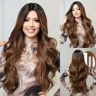 Swiss lace pruik lang haar zonder pony model Lotte