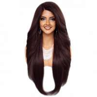 Lace pruik zeer lang steil haar zonder pony Prudence kleur 4
