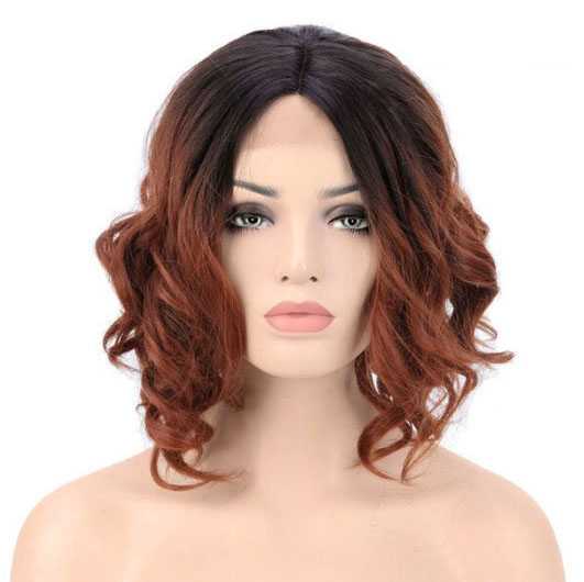 Ombre lace front pruik schouderlang bob model 622