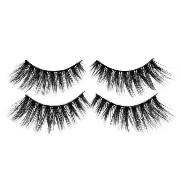 Valse wimpers set van 2 paar per doosje model Dream incl. lijm