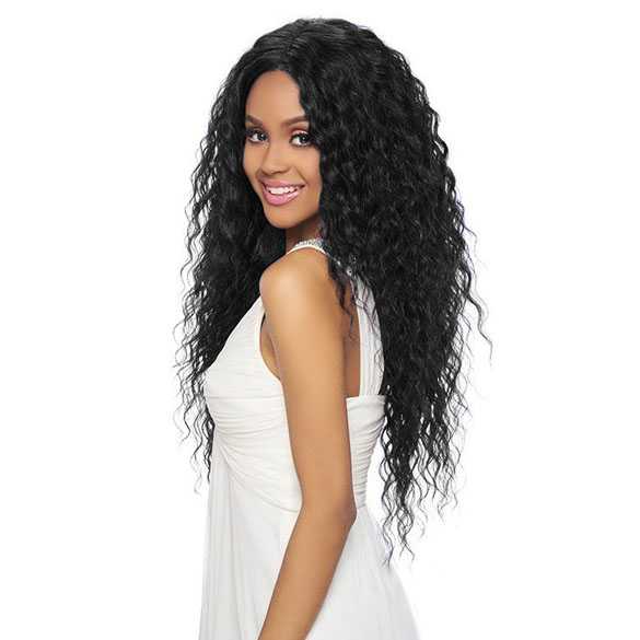 Swiss lace front pruik lang haar met spiraalkrullen LSD61