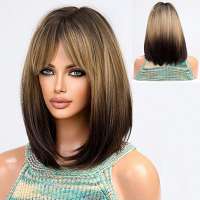 SALE Trendy pruik bob model met steil haar model Pax