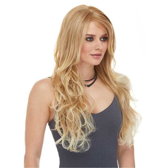 Luxe pruik lang haar blondmix model Cala kleur T27/613