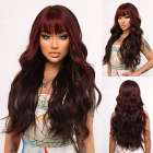 SALE Carnaval duo-color pruik lang haar met losse krullen
