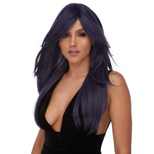 Luxe pruik lang steil haar in lagen model Moonlight