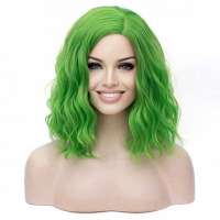 Pastel groene pruik Clearance