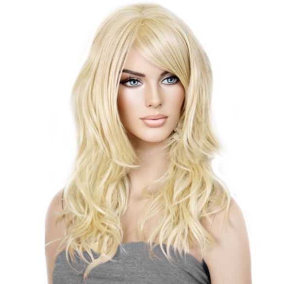 SALE : Luxe blonde Barbie pruik lang haar in laagjes model Sunday