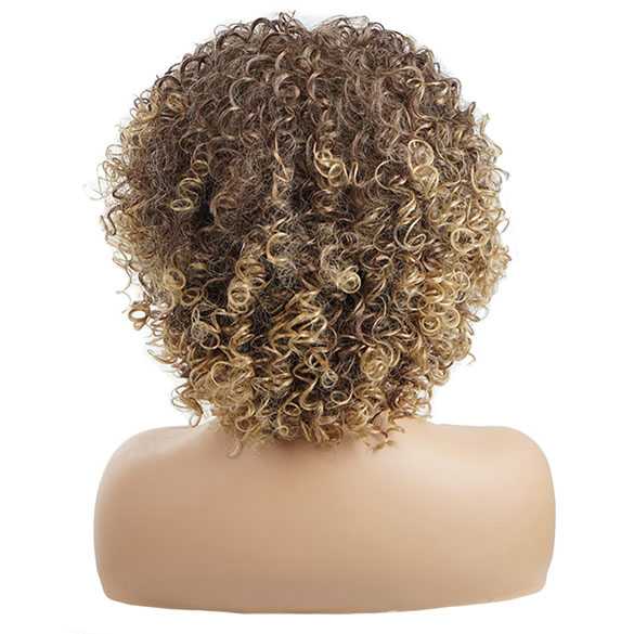 Pruik afro kroes krullend haar vol volume