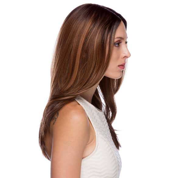 Lace pruik lang steil haar zonder pony model Saffron