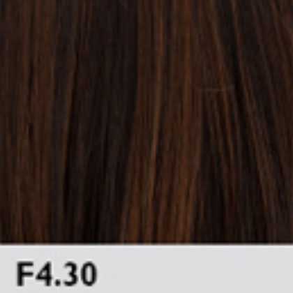 Pruik lang bruin haar met krullen model Gabby kleur F4/30