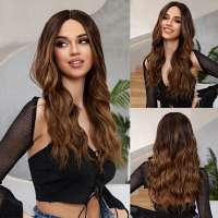 Swiss lace pruik lang haar zonder pony Denise