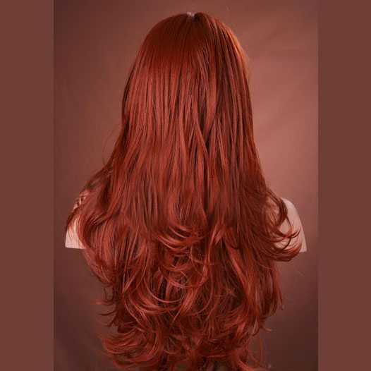 Pruik lang rood haar model Kristen kleur 350