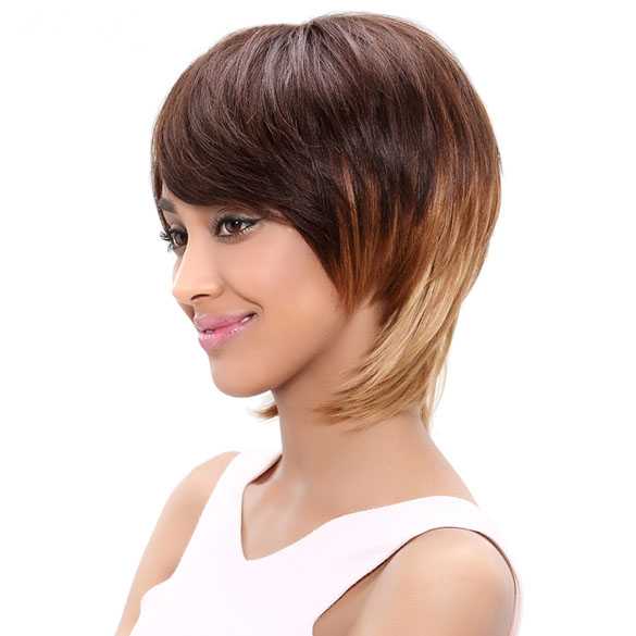 SALE : Pruik kort pittig pixie cut kapsel in laagjes model Crystal