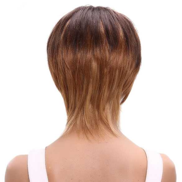 SALE : Pruik kort pittig pixie cut kapsel in laagjes model Crystal