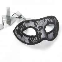 Sexy Gothic Lolita lingerie masker zwart kant