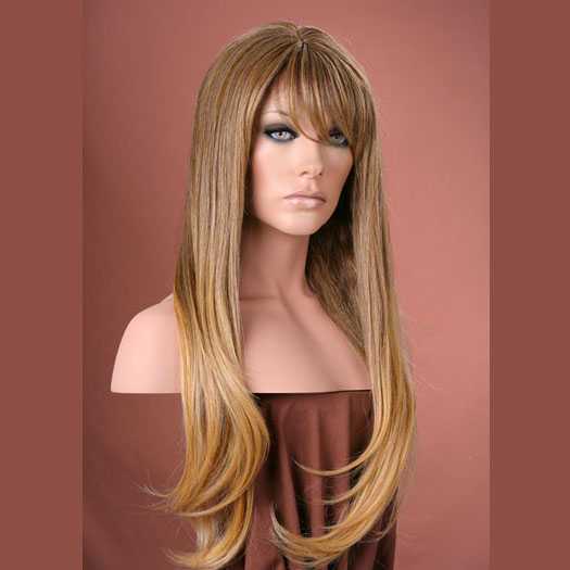 Pruik mix met echt haar model Trisha kleur T85
