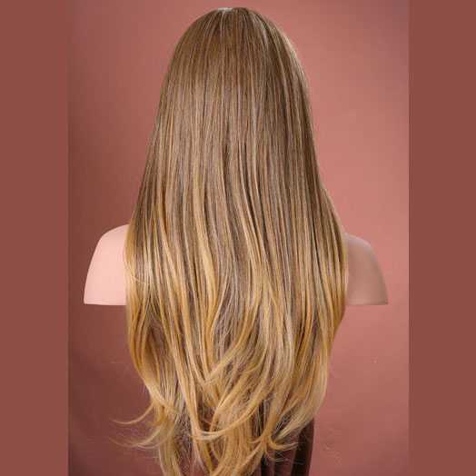 Pruik mix met echt haar model Trisha kleur T85