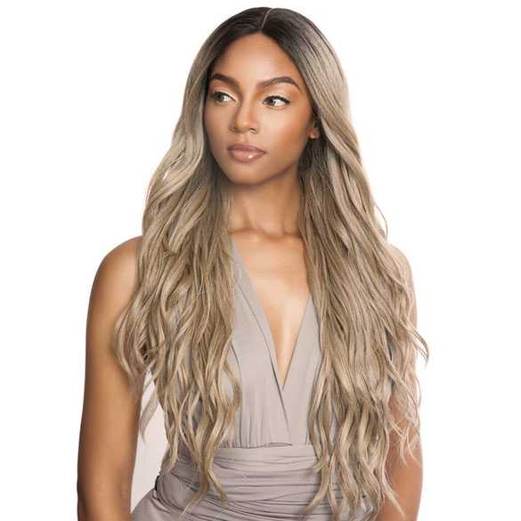 Brown Sugar swiss lace pruik mix met echt haar model BSX06