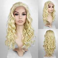 Lace pruik lang haar met krullen zonder pony Vogue kleur 613