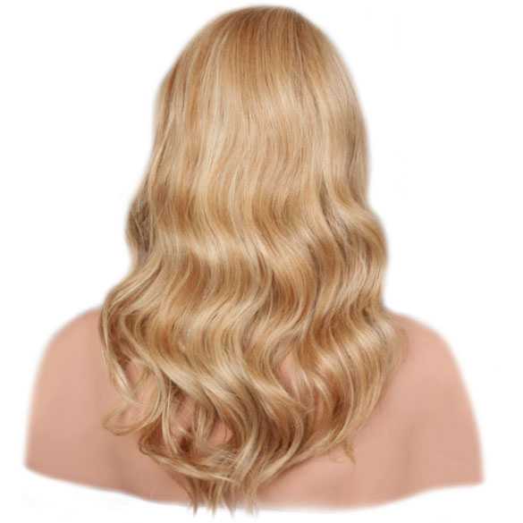 Pruik mix met echt haar model Waverly kleur MF27-613