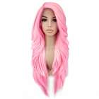 Lace pruik zeer lang steil haar suikerspin roze Prudence Cherry Blossom