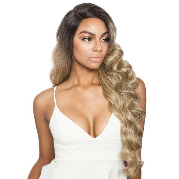 Lace front pruik zeer lang golvend haar model RCV201