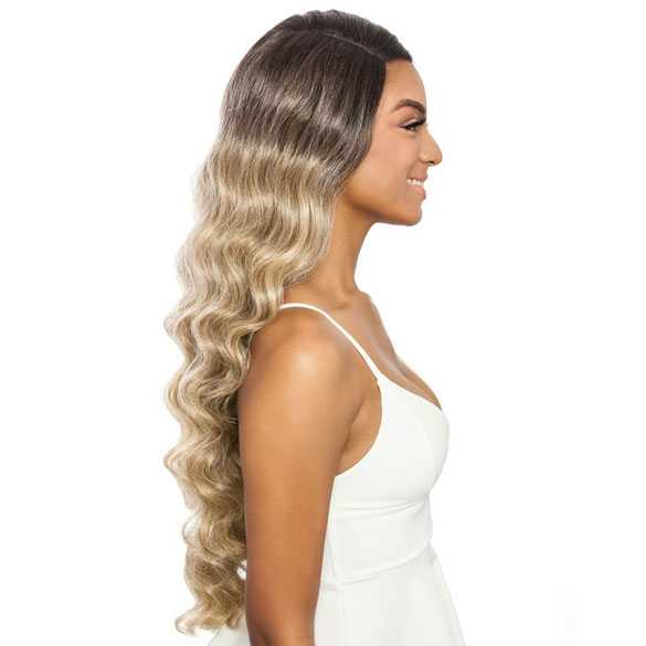 Lace front pruik zeer lang golvend haar model RCV201