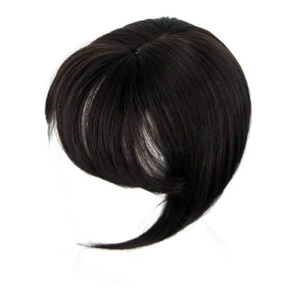 Clip in haartopper steil haar met pony kleur 2