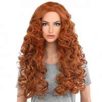 Mooie pruik lang haar veel volume en krullen kleur 130A (Merida)